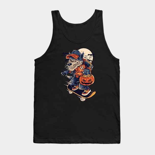 Werewolf Skater Tank Top by cocorf